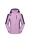 Outdoor Kadın Kış Polar Rüzgar Geçirmez Mont Mor