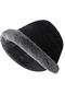 Peluş Balıkçı Şapkası - Siyah