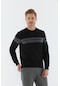Maraton Sportswear Regular Erkek Bisiklet Yaka Uzun Kol Basic Siyah Sweatshirt 20198-siyah