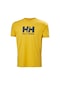 Helly Hansen Logo Erkek Sarı Yuvarlak Yaka Tişört 33979-348