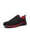 Siyah Ve Kırmızı Moda Ayakkabı Erkek Nefes Atletik Spor Ayakkabı Spor Koşu Ayakkabıları Açık Kadın Tenis Spor Salonu Eğitmenler