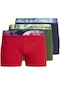 Jack & Jones 3'lü Logolu Boxer Paketi - Çocuk 12250358 True Red