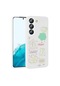 Mutcase - Samsung Uyumlu Galaxy S22 - Kılıf Kabartma Figürlü Parlak Toys Silikon Kapak - Beyaz