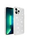 More Tr iPhone Uyumlu 13 Pro Max Kılıf Airbagli Parlak Tasarımlı Zore Snow Kapak Renksiz