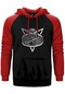 Scorpions Come Black Kırmızı Renk Reglan Kol Kapşonlu Sweatshirt