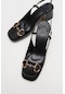 Luvishoes Karol Siyah Kadın Topuklu Ayakkabı