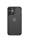 Kilifone - İphone Uyumlu İphone 12 Mini - Kılıf Karbon Fiber Tasarımlı İnoks Kapak - Siyah