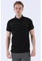 Maraton Sportswear Regular Erkek Polo Yaka Kısa Kol Basic Siyah T-Shirt 20905-Siyah