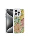 Noktaks - iPhone Uyumlu 14 Pro Max - Kılıf Çiçek Desenli Parlak Taşlı Sert Silikon Garden Kapak - Colorful