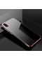 Kilifone - Xiaomi Uyumlu Redmi 7a - Kılıf Dört Köşesi Renkli Arkası Şefaf Lazer Silikon Kapak - Rose Gold