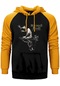 Machine Head Of Kingdom And Crown Sarı Renk Reglan Kol Kapşonlu Sweatshirt