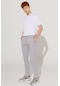 AC&Co / Altınyıldız Classics Erkek Grı Slim Fit Dar Kesim Pamuklu Esnek Rahat Chino Pantolon