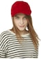 Kadın Kırmızı Peluş Kep Şapka-30071 - Std