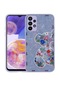 Tecno - Samsung Galaxy Uyumlu A23 - Kılıf Desenli Sert Mumila Silikon Kapak - Lilac Bear