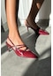 Magra Bordo Rugan Kadın Topuklu Ayakkabı