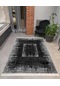 Hitit Kesme Yolluk Halısı 80x400 Lidya Lüx 6391 Siyah Siyah