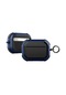 Mavi Darbeye Dayanıklı Kılıf Yumuşak Silikon Metal Kanca Bluetooth Kulaklık Kapağı Airpods Uyumlu 3 2 1 Airpods Pro 1