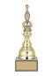 Odak Kupa - Figürlü Kupalar - Bowling / Labut Figürlü Kupalar Fg-023 B - 27 Cm Altın - Beyaz