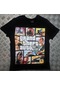 Gta Baskılı T-shirt SIYAH Siyah
