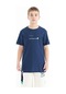 Tommy Life İndigo Baskı Detaylı O Yaka Standart Kalıp Erkek Çocuk T-shirt - 11117 Indigo İndigo