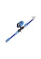Neevoyu Fiberglas Kısa Bölmeli Gösterge Kolu Olta Kamışı + Olta Makinesi, 165cm, 6-17lb, Mh Güç, Taşınabilir, Mavi 28258-t2