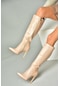 Fox Shoes N372530109 Ten İnce Topuklu Sivri Burun Kadın Çizme