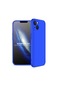 Kilifone - İphone Uyumlu İphone 13 Mini - Kılıf 3 Parçalı Parmak İzi Yapmayan Sert Ays Kapak - Mavi