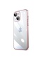 Noktaks - iPhone Uyumlu 14 - Kılıf Sert Renkli Çerçeveli Koruyucu Riksos Kapak - Rose Gold