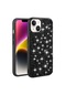 Noktaks - iPhone Uyumlu 13 - Kılıf Parlak Parıltılı Taşlı Şık Linea Kapak - Siyah