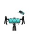 Springsun Rhinowalk Bisiklet Ve Araç İçin Hafif 2.4l El Çantası, Ayarlanabilir Omuz Askısı İle Mavi Mavi