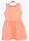 Breeze Kız Çocuk Elbise Ananas Desenli 1.5-5 Yaş, Neon Turuncu