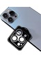 Mutcase - İphone Uyumlu İphone 14 Pro Max - Kamera Lens Koruyucu Safir Parmak İzi Bırakmayan Anti-reflective Cl-11 - Gümüş