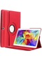 Noktaks - Samsung Galaxy Uyumlu Tab S3 9.7 T820 - Kılıf 360 Dönebilen Stand Olabilen Koruyucu Tablet Kılıfı - Kırmızı