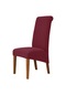 Yüksek Sırt Ve Evrensel Yüksek Elastikiyet Sandalye Örtüsü Jakarlı M Xl Boyutu Wine Red M Size 45-58cm Wine Red