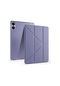 Noktaks - Redmi Pad Pro 12.1.inç - Kılıf Kalem Bölmeli Standlı Tri Folding Kılıf - Mor