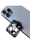 iPhone Uyumlu 12 Pro Lens Koruma Taşlı Parlak Renkli Kamera Koruyucu Cl-08 Takma Aparatıyla Koruma - Lacivert