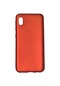 Noktaks - Samsung Galaxy Uyumlu A01 Core - Kılıf Mat Renkli Esnek Premier Silikon Kapak - Kırmızı