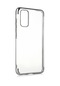 Kilifone - Samsung Uyumlu Galaxy M51 - Kılıf Dört Köşesi Renkli Arkası Şefaf Lazer Silikon Kapak - Gri