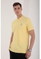 Tommy Life Sarı Basic Göğüs Logolu Standart Kalıp Triko Polo Yaka Erkek T-shirt - 87768 Sari