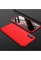 Noktaks - iPhone Uyumlu Xs Max 6.5 - Kılıf 3 Parçalı Parmak İzi Yapmayan Sert Ays Kapak - Kırmızı