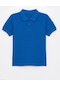 Waynap Unisex Lakos Polo Yaka Okul Tshirt Mavi