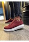 Knack Yüksek Taban Günlük Bordo-beyaz Erkek Ayakkabısı Bordo Beyaz Taban Çok Renkli