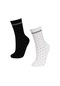 Defacto Kadın 2li Pamuklu Uzun Çorap B6918axnswt1