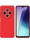 Redmi A4 Uyumlu Silikon Kılıf - Kamera Korumalı Esnek Pastel Renk Kapak - Kırmızı Kirmizi