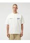 The Champ Clothing Bisiklet Yaka Eighty Five Yazılı Oversize Beyaz Erkek T-shirt Siyah