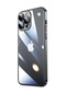 Kilifone - İphone Uyumlu İphone 14 Pro Max - Kılıf Sert Renkli Çerçeveli Koruyucu Riksos Kapak - Siyah
