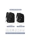 Su Geçirmez Seyahat Sırt Çantası Kabin Çantası 40x20x25 Ryanair Çanta, Kolej Black Large Black