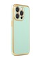 Kilifone - İphone Uyumlu İphone 14 Pro Max - Kılıf Parlak Renkli Bark Silikon Kapak - Açık Yeşil