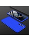 Noktaks - Huawei Uyumlu Huawei Honor 20 - Kılıf 3 Parçalı Parmak İzi Yapmayan Sert Ays Kapak - Mavi