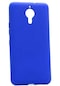 Kilifone - General Mobile Uyumlu Gm 5 Plus - Kılıf Mat Renkli Esnek Premier Silikon Kapak - Saks Mavi